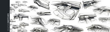 Volkswagen T Prime Concept GTE Interior Design Sketches