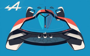 Alpine Vision Gran Turismo Concept Design Sketch by Andrey Basmanov