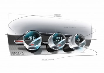 Audi Crosslane Coupe Concept - AC Controls Design Sketch