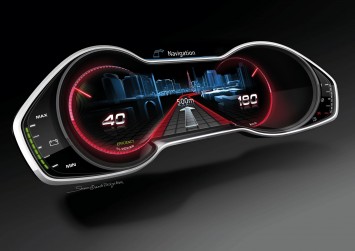 Audi Crosslane Coupe Concept - Instruments Design Sketch