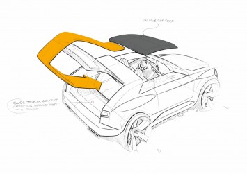 Audi Crosslane Coupe Concept - Roof Design Sketch