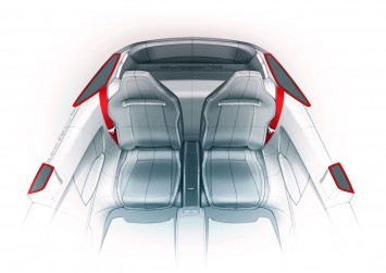 Audi Sport quattro Concept Interior Design Sketch