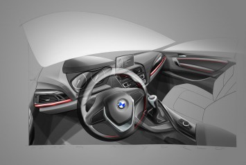 BMW 2 Series Coupe - Interior Design Sketch