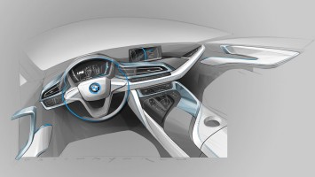 BMW i8 - Interior Design Sketch