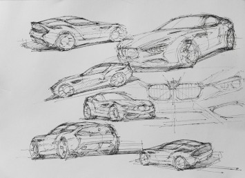 BMW Zagato Coupé - Design Sketches by Norihiko Harada, Chief Designer Zagato
