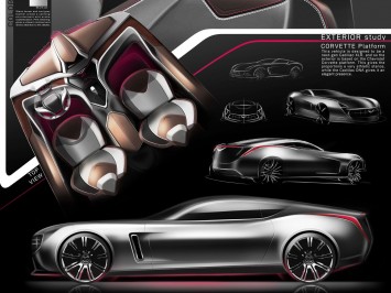 Cadillac Concept by Tyler Bame - Design Sketches
