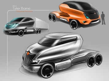 Navistar Concept by Tyler Bame - Design Sketches