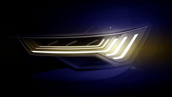 New Audi A6 Headlight Design Sketch