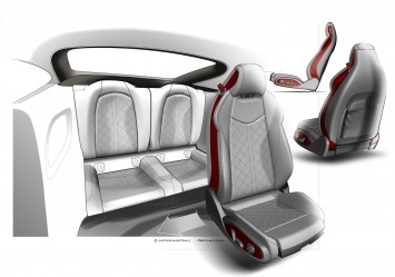 New Audi TT Interior Design Sketch Seats