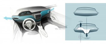 Peugeot 208 - Interior Design Sketch