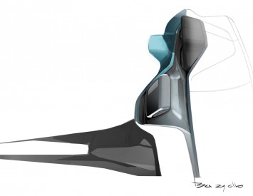 Peugeot 208 - Interior Design Sketch