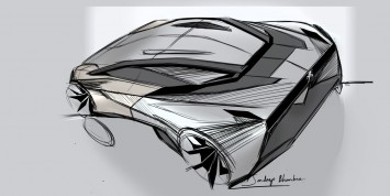 Peugeot Onyx Concept Design Sketch