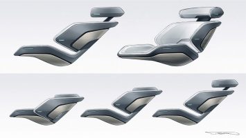Renault Symbioz Concept Interior Design Sketches by Vincent Turpin