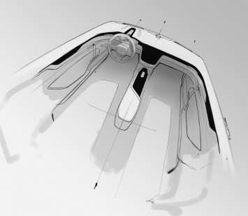 Volvo Concept Coupe Interior Design Sketch
