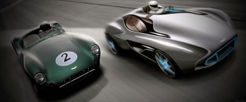 Aston Martin CC100 Speedster Concept and DBR1 - Design Sketch