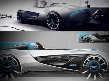 Aston Martin CC100 Speedster Concept - Design Sketches