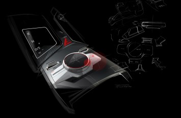 Audi Quattro Sport E-Tron Concept - Center Tunnel Design Sketch