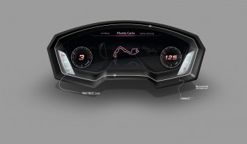 Audi Sport quattro Concept Interior Design Sketch Intrument Panel