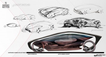 Ferrari Getto Concept Design Sketches