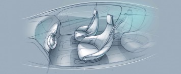 Mercedes-Benz F015 Luxury in Motion Interior Design Sketches