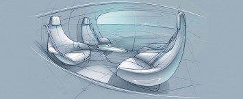 Mercedes-Benz F015 Luxury in Motion Interior Design Sketches