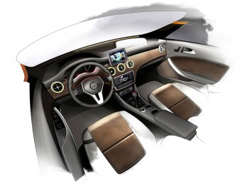 Mercedes-Benz GLA - Interior Design Sketch