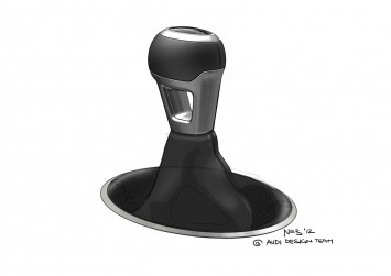 New Audi TT Interior Design Sketch Gear shift knob