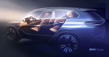 New BMW X5 Interior Design Sketch Render