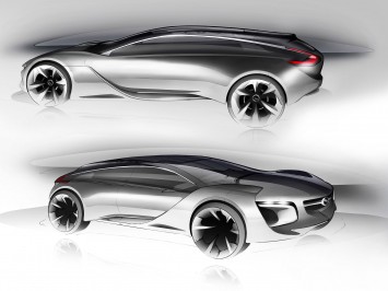 Opel Monza Concept - Design Sketches