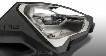 Peugeot Onyx Concept Interior Design Sketch