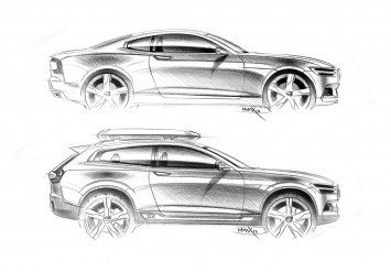 Volvo Concept Coupe and Concept XC Coupe - Design Sketches