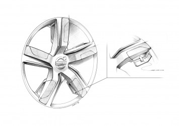 Volvo Concept XC Coupe - Wheel Design Sketch