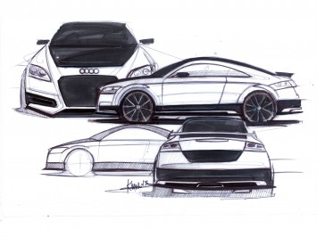 Audi TT ultra quattro concept - Design Sketches