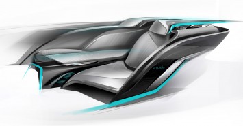 Buick Riviera Concept - Interior Design Sketch - Rear Seats