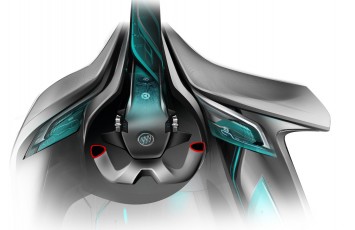 Buick Riviera Concept - Interior Design Sketch - Steering Wheel and Dashboard