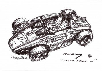 Ken Okuyama Design Kode7 Clubman - design Sketch
