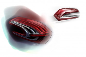 Peugeot 208 - Tail Light Design Sketch
