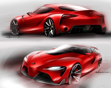 Toyota FT-1 Concept - Design Sketches