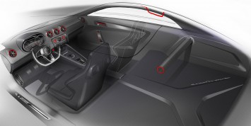 Audi TT ultra quattro concept - Interior Design Sketch