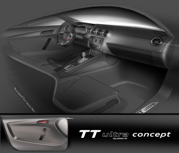 Audi TT ultra quattro concept - Interior Design Sketch