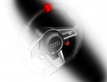 Audi TT ultra quattro concept - Steering Wheel Design Sketch