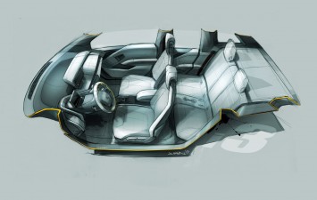 BMW i3 - Interior Design Sketch
