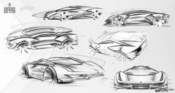 Ferrari Getto Concept Design Sketches