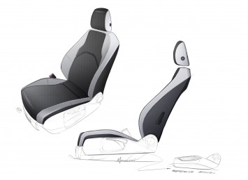 SEAT Leon ST Interior - Seat Design Sketch