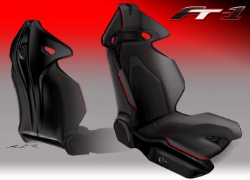Toyota FT-1 Concept - Seat Design Sketch
