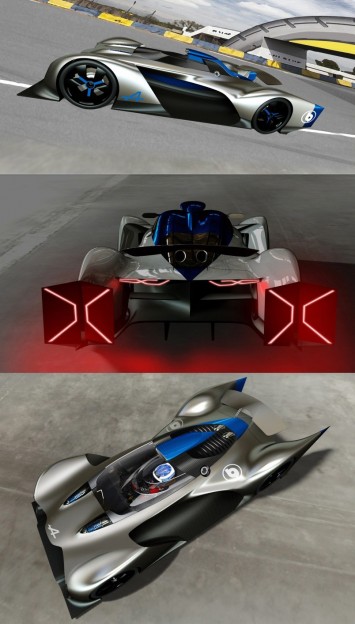 Alpine Vision Gran Turismo Concept Design Sketch Renders by Bertrand Grisard