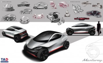 Porsche Mantaray Concept - Design Sketches
