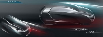 Volkswagen Golf Vision 2020 Concept - Final design sketches