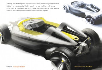 H-Point car design book - Design Sketch
