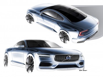 Volvo Concept Coupe Design Sketches